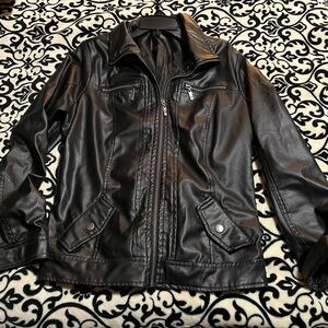New Look Women’s Black Faux Leather Moto Jacket